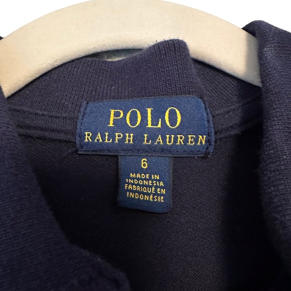 Polo Ralph Lauren | Navy Pony Logo Polo T-Shirt Dress Size 6 - Picture 8 of 11